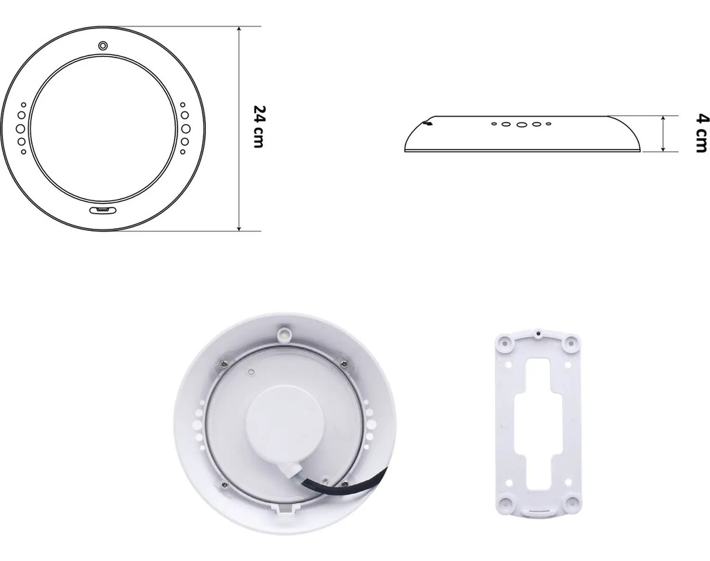 SOLO MELI - LAMPARA PARA ALBERCA CON CONTROL 25W 50 MIL HRS NOVALED