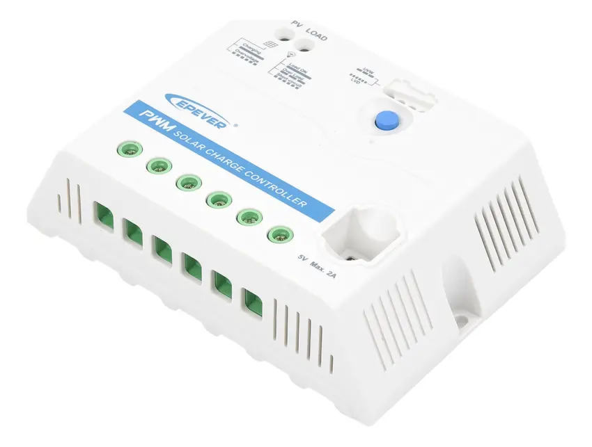 SOLO MELI - CONTROLADOR EPSOLAR PWM 12/24V 30 A, SALIDA USB