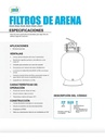 SOLO MELI - FILTRO DE ARENA 19 PARA ALBERCA PLÁSTICO REFORZADO PANDA