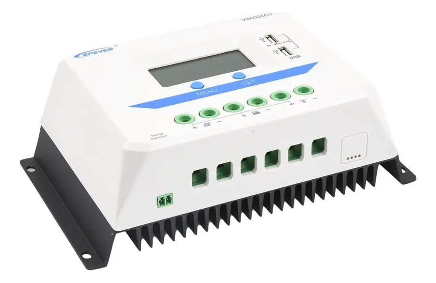 SOLO MELI - CONTROLADOR EPSOLAR PWM 12/24V 60 A, SALIDA USB