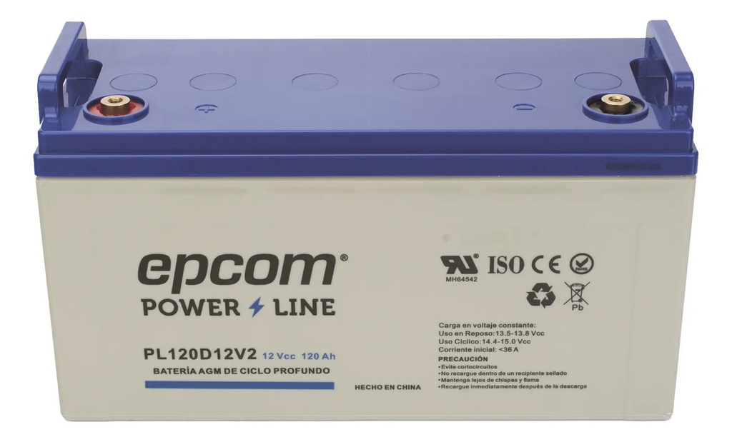 SOLO MELI - BATERÍA SOLAR AGM 12V 100AH EPCOM MODELO 120 AMP
