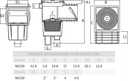 SOLO MELI - DESNATADOR ESTANDAR PARA PISCINA NS150 SKIMMER