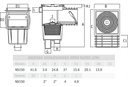 SOLO MELI SUR - DESNATADOR ESTANDAR PARA PISCINA NS150 SKIMMER
