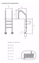 SOLO MELI PIS - ESCALERA 3 PEDAÑOS ACERO INOXIDABLE PISCINAS ALBERCAS