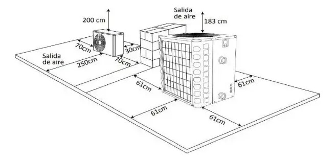 SOLO MELI SUR - CALENTADOR BOMBA CALOR INVERTER 58,000 BTU ALBERCA