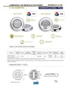 SOLO MELI SUR - 4 LAMPARA LED RGB PISCINA DELUXE 7 WATTS, 12 VC + TRANSFORMA