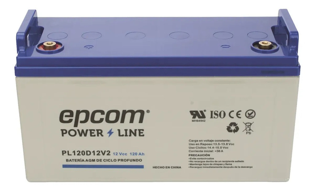 SOLO MELI SUR - BATERÍA SOLAR AGM 12V 100AH EPCOM MODELO 120 AMP