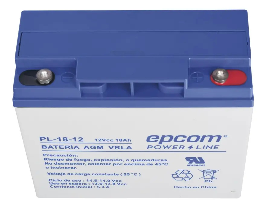 SOLO MELI SUR - BATERÍA 12 VCC 18 AH TECNOLOGÍA AGM-VRLA