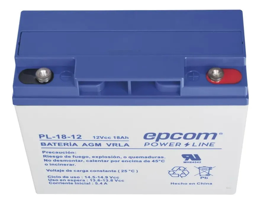 SOLO MELI PIS - BATERÍA 12 VCC 18 AH TECNOLOGÍA AGM-VRLA