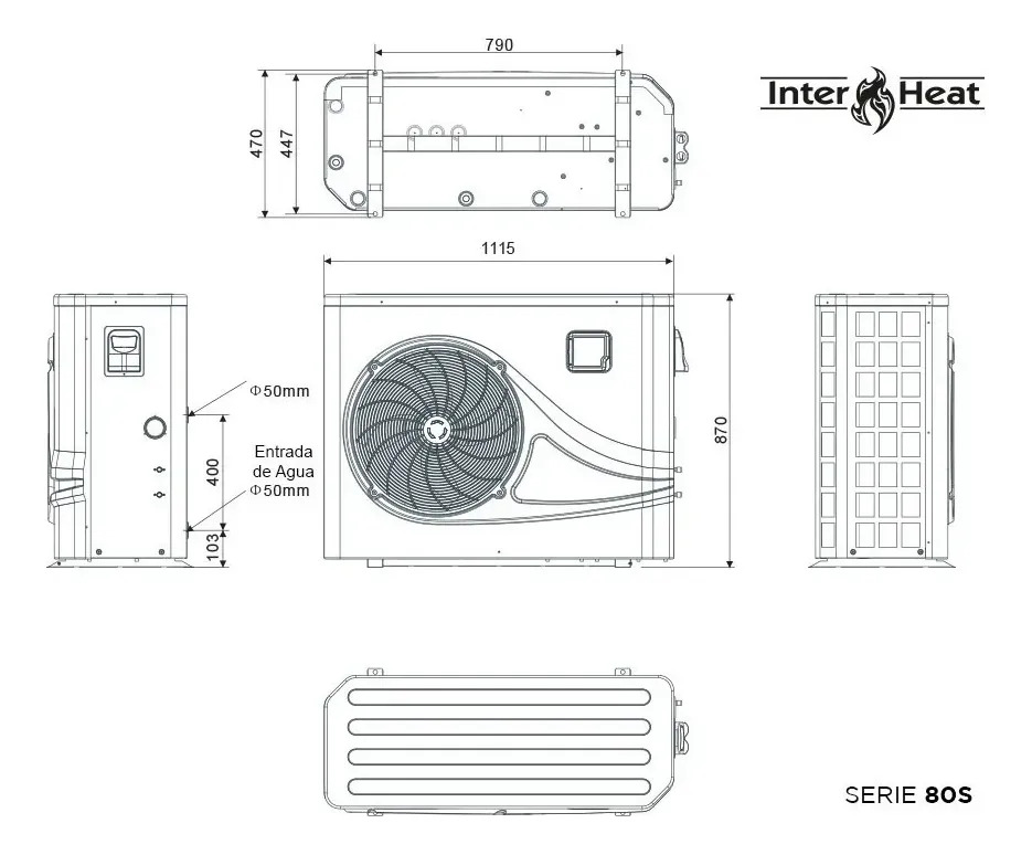 SOLO MELI PIS - BOMBA DE CALOR INTERHEAT PARA ALBERCA 13 KBTU