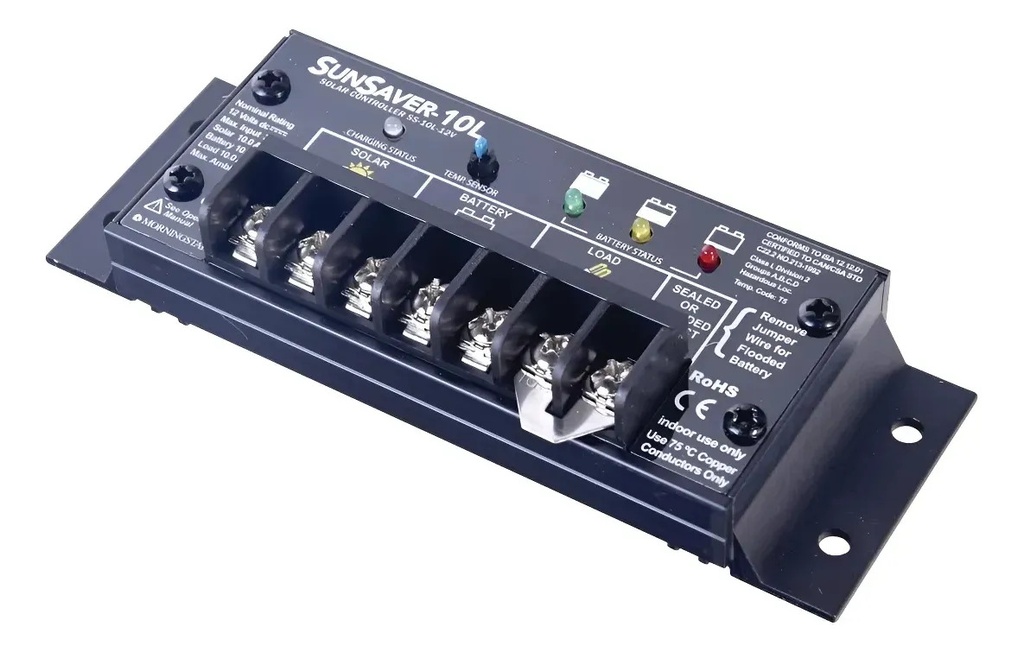 SOLO MELI PIS - CONTROLADOR DE CARGA Y DESCARGA SUNSAVER, 20 A, 12 VCD