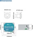 SOLO MELI SUR - KIT DE 4 MINI LAMPARA 6W CONTROL TRANSFORMADOR ALBERCA RGB