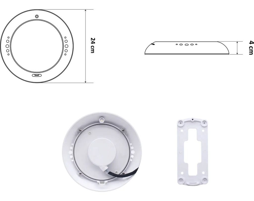 SOLO MELI PIS - LAMPARA NOVALED PARA PISCINA 25W PLASTICO CONTROL