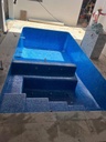 SOLO MELI PIS - MOSAICO PARA ALBERCA MEZCLA SASSARI BRILLARE AZUL ACERO