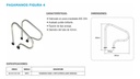 SOLO MELI PIS - PAR PASAMANOS PARA ALBERCA ACERO INOXIDABLE 304