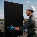 SOLO MELI SUR - MÓDULO PANEL SOLAR 610W FULL BLACK MONOCRISTALINO 144 CELDAS NEGRO 1500V 62.69V