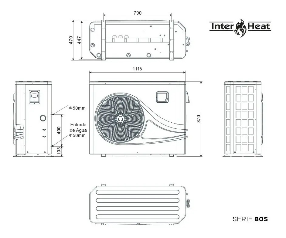 SOLO MELI - BOMBA DE CALOR INTERHEAT PARA ALBERCA 13 KBTU