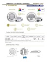SOLO MELI - 4 LAMPARA LED RGB PISCINA DELUXE 7 WATTS, 12 VC + TRANSFORMA
