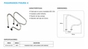 SOLO MELI - PAR PASAMANOS PARA ALBERCA ACERO INOXIDABLE 304