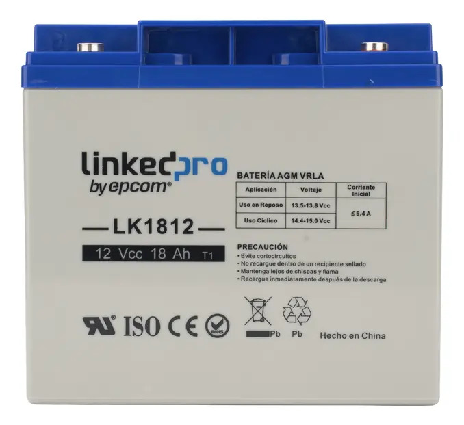 SOLO MELI - BATERÍA 12 VCC 18 AH TECNOLOGÍA AGM-VRLA