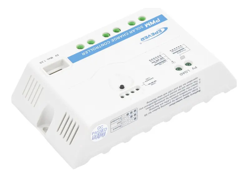 SOLO MELI - CONTROLADOR EPSOLAR PWM 12/24V 20 A, SALIDA USB
