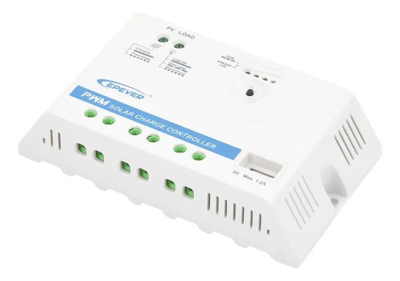 SOLO MELI - CONTROLADOR EPSOLAR PWM 12/24V 20 A, SALIDA USB