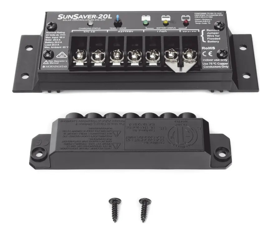 SOLO MELI - CONTROLADOR DE CARGA Y DESCARGA SUNSAVER, 20 A, 12 VCD
