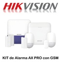 SOLO MELI - KIT DE ALARMA AX PRO CON GSM (3G/4G) / INCLUYE: 1 HUB CON BATERIA DE RESPALDO / 2 SENSORES PIR / 3 CONTACTOS MAGNÉTICOS MINI / 1 CONTROL REMOTO / 1 SIRENA INALAMBRICA EXTERIOR / WIFI / DS-PWA48-KSV2