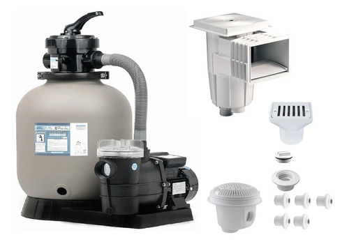 SOLO MELI - KIT COMPLETO PARA ALBERCA DESNATADOR FILTRO DREN BOMBA