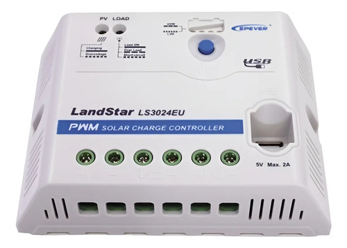 SOLO MELI - CONTROLADOR EPSOLAR PWM 12/24V 30 A, SALIDA USB