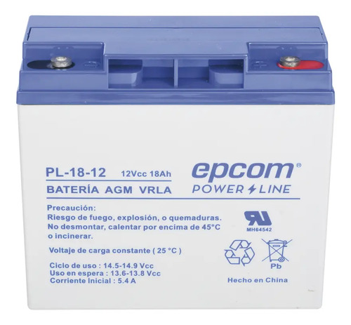 SOLO MELI - BATERÍA CON TECNOLOGÍA AGM / VRLA, 18 AH.