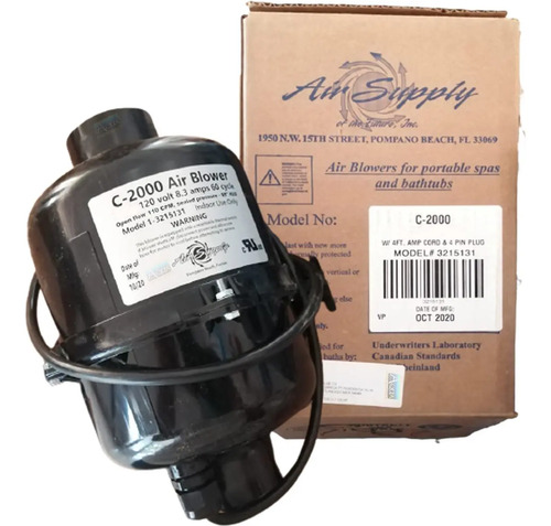SOLO MELI - SOPLADOR DE HIDROMASAJE O ALBERCA DE 2 HP BLOWER