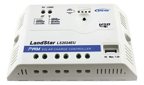 [MLM817187575] SOLO MELI - CONTROLADOR EPSOLAR PWM 12/24V 20 A, SALIDA USB