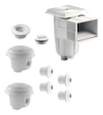 SOLO MELI - KIT DE EMPOTRABLES PARA ALBERCA CON 2 DREN FONDO DESNATADOR