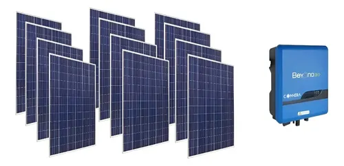 SOLO MELI SUR - PLANTA SOLAR INTERCONEXION A CFE MONITOREO WIFI 3 KWP AZUL