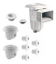 SOLO MELI SUR - KIT DE EMPOTRABLES PARA ALBERCA CON 2 DREN Y DESNATADOR