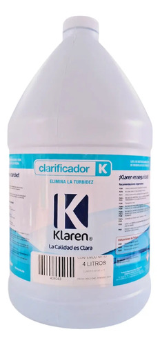 SOLO MELI SUR - CLARIFICADOR KLAREN PRESENTACIÓN 4 LTS PARA ALBERCA