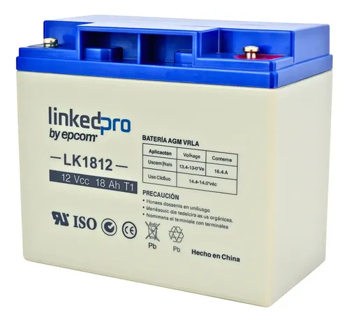 SOLO MELI SUR - BATERÍA AGM VRLA 12V 18AH EPCOM POWERLINE PL-18-12 TERMINAL M5