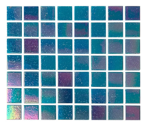 SOLO MELI SUR - MOSAICO PARA ALBERCA MEZCLA SASSARI BRILLARE AZUL ACERO