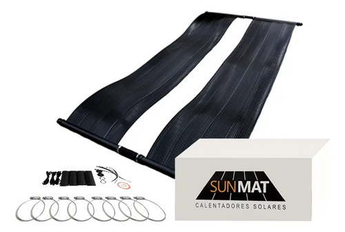 SOLO MELI PIS - 2 PANEL CALENTADOR SOLAR PARA ALBERCA SUNMAT SM063X2 3.7 M2 DE AREA