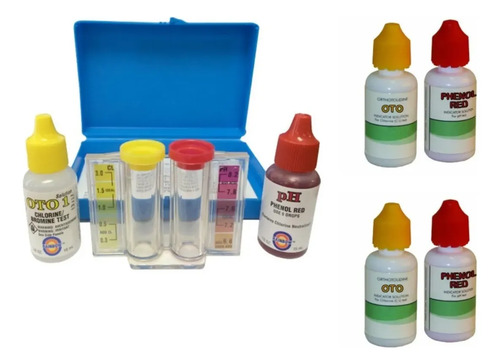 [MLM4788873278] SOLO MELI PIS - KIT ANALIZADOR DE ALBERCAS DE PH Y CLORO CON 2 REPUESTOS