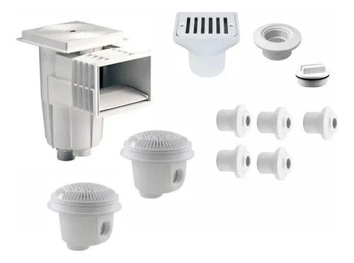 SOLO MELI PIS - KIT DE EMPOTRABLES PARA CONSTRUIR TU ALBERCA DESNATADOR DREN