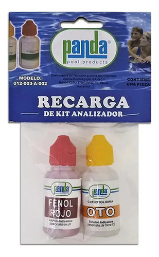 SOLO MELI PIS - REPUESTO DE KIT ANALIZADOR DE CLORO Y PH EN EL AGUA