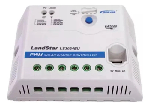 SOLO MELI PIS - CONTROLADOR SOLAR PWM 12/24 V 20 A, SALIDA USB