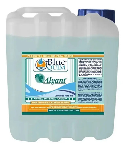 SOLO MELI PIS - ALGICIDA, BACTERICIDA, FUNGICIDA ALGANT PARA ALBERCA 4 LTS