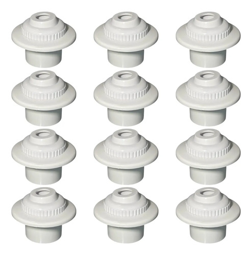 [MLM3029708611] SOLO MELI - 12 BOQUILLAS DE RETORNO DE 2 PULGADAS PARA ALBERCA CEMENTAR BLANCO