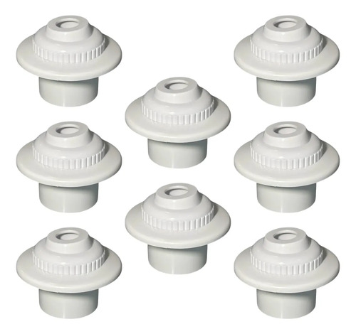 [MLM3029708125] SOLO MELI - 8 BOQUILLAS DE RETORNO DE 2 PULGADAS PARA ALBERCA CEMENTAR BLANCO