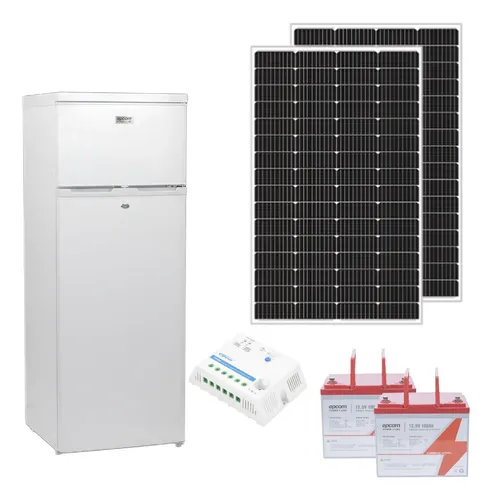 SOLO MELI - PAQUETE DE REFRIGERACION SOLAR A BATERIAS Y PANEL SOLAR