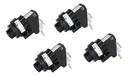 SOLO MELI PIS - KIT 4 ARRANCADORES BOTON PARA HIDROMASAJE MICROSWITCH JAG4 NEGRO